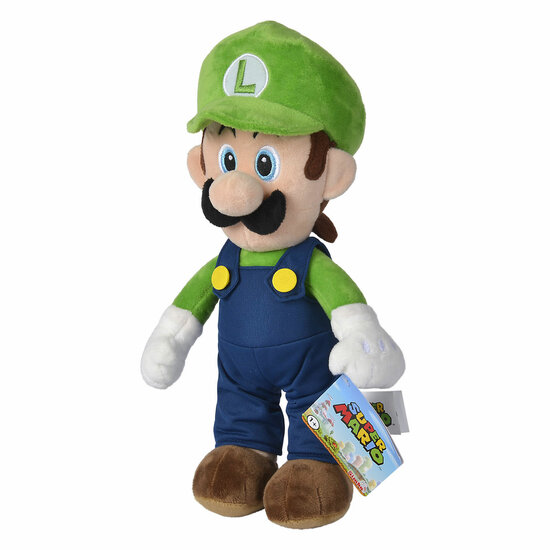 Knuffel Pluche Super Mario Luigi, 30cm