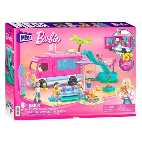 Barbie Droom Camper Avontuur Bouwset, 580dlg.