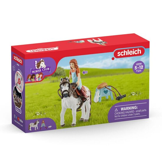 schleich HORSE CLUB Mia en Spotty 42518