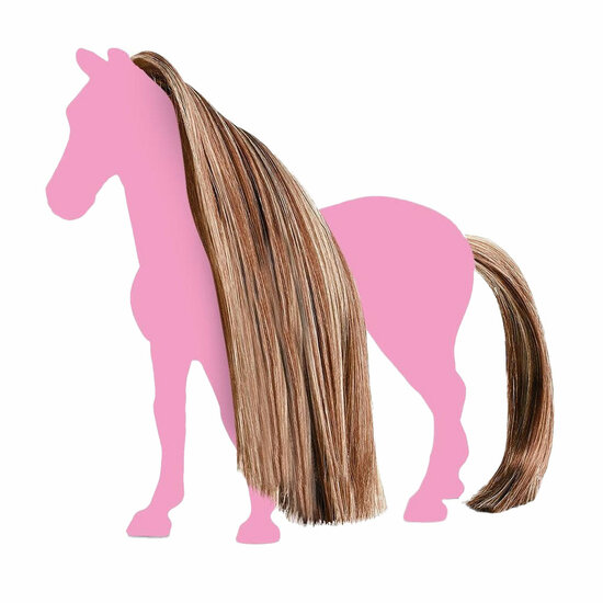 schleich HORSE CLUB Haar Beauty Horses Bruin Goud 42653