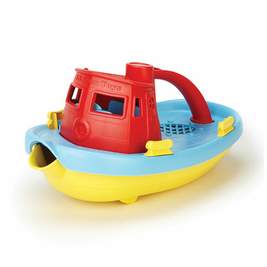 Green Toys Sleepboot - Rood/Blauw