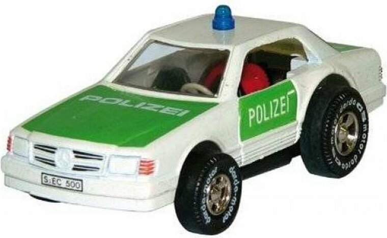 Darda Racebaan Auto Die Cast Mercedes Benz Polizei