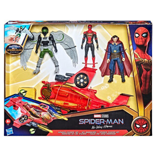 Spiderman Intergrated Suit Jet met 3 Figuren 