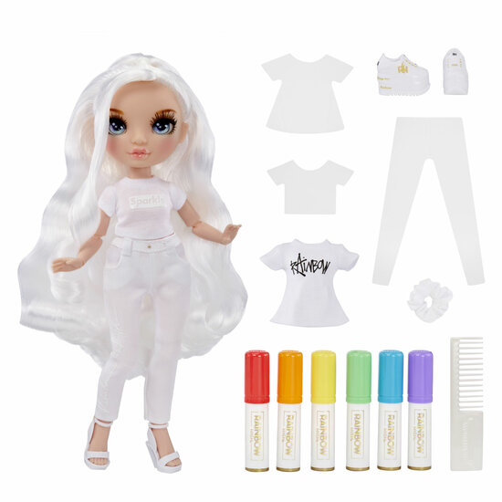 Rainbow High Color &amp; Create Fashion Modepop - Blauw