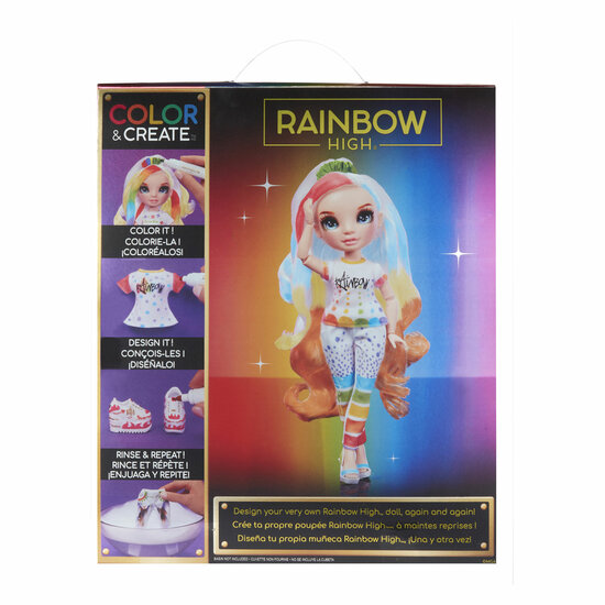 Rainbow High Color &amp; Create Fashion Modepop - Blauw