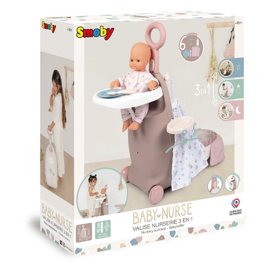 Smoby Baby Nurse Verzorgingstrolley, 3in1