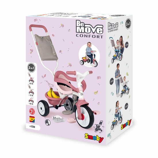 Smoby Be Move Comfort Driewieler Roze