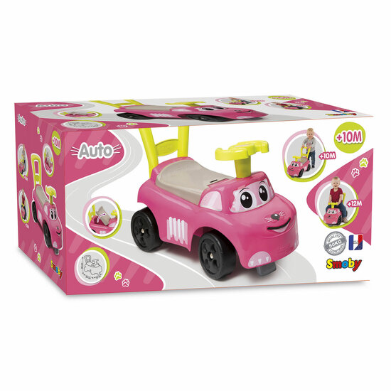 Smoby Auto Ride-on Roze