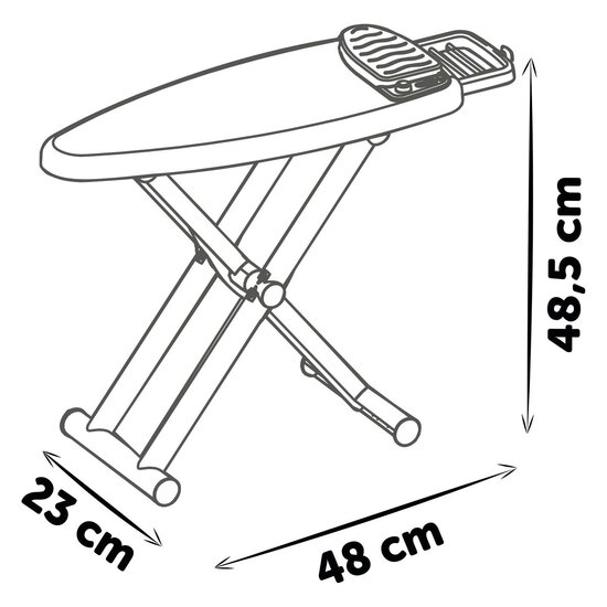 Smoby Strijkplank met Strijkijzer, 9dlg.