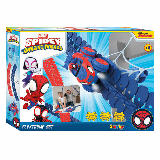 Smoby Spidey &amp; Amazing Friends Flextreme Racebaan Set, 184dlg.