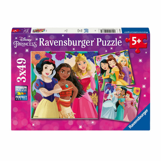 Legpuzzel Disney Prinses, 3x49st.