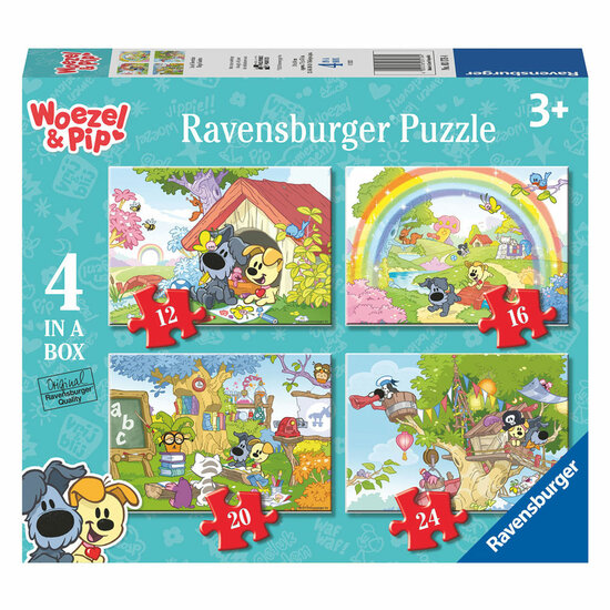 Woezel &amp; Pip In de Tovertuin Legpuzzel 4in1