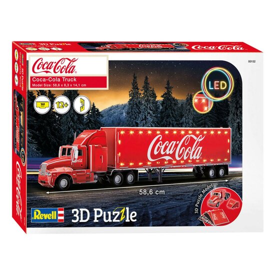 Revell 3D Puzzel  Bouwpakket - Coca-Cola Truck LED Edition