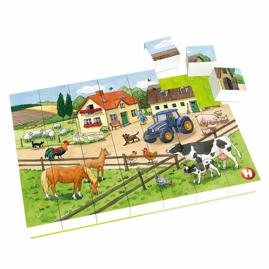 Hubelino Blokpuzzel Leven op de Boerderij, 35st.