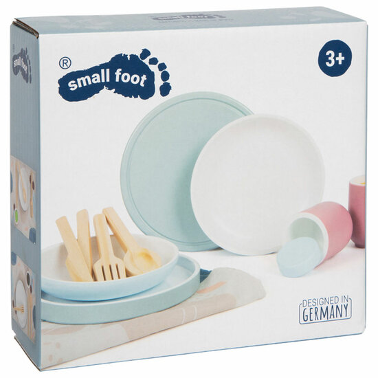 Small Foot  -  Houten Bestekset met Placemats, 15dlg.