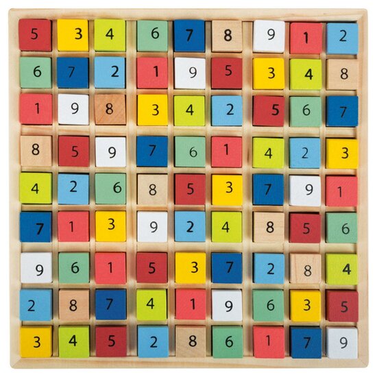 Small Foot  -  Houten Sudoku Spel Kleur, 82dlg.