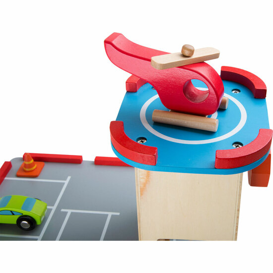 Small Foot  -  Houten Parkeergarage met Accessoires