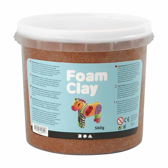 Foam Clay - Bruin, 560gr.