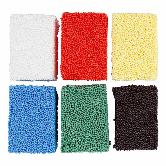 Soft Foam Clay Standaard Kleuren, 6x10gr.