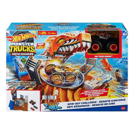 Hot Wheels Monster Trucks Arena Smash Spin-out Challenge Spe