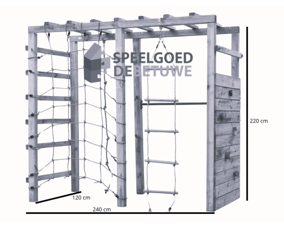 Houten Klimtoestel Bokito