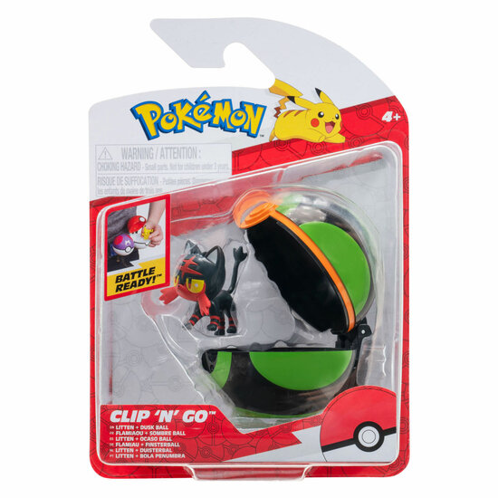 Pok&eacute;mon Clip &#039;N&#039; Go Liten &amp; Dusk Ball Speelset, 2dlg.