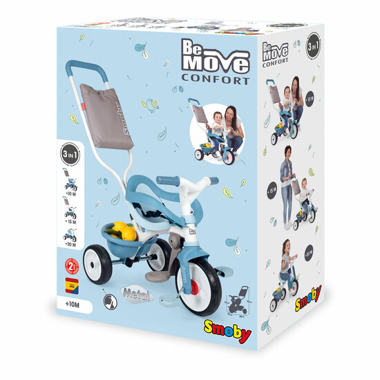 Smoby Be Move Comfort Driewieler Blauw