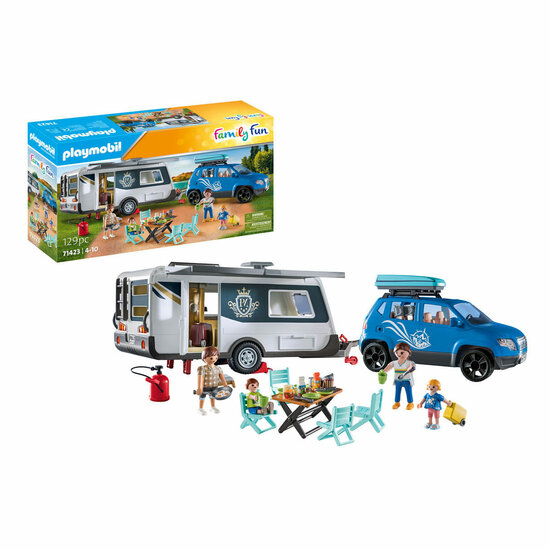 Playmobil Family Fun Caravan met Auto - 71423