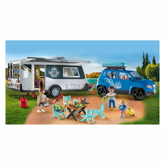 Playmobil Family Fun Caravan met Auto - 71423