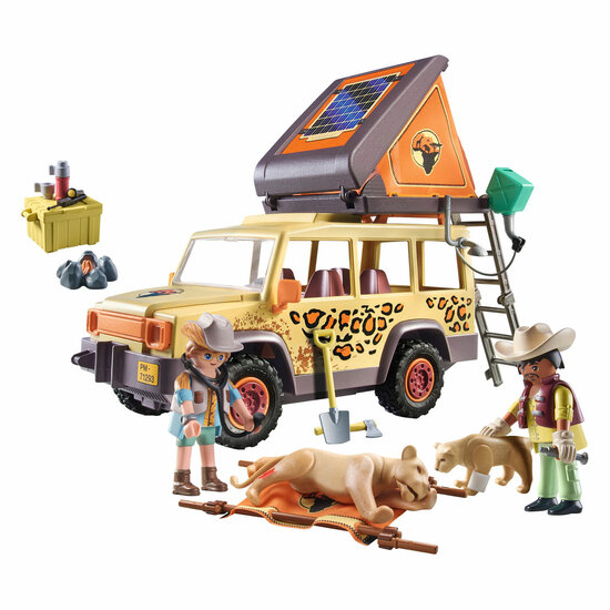 Playmobil Wiltopia met de Terreinwagen bij de Leeuwen - 7129