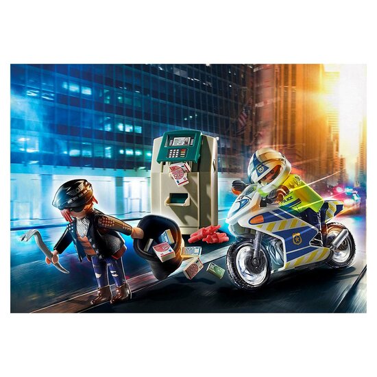 Playmobil City Action Politiemotor Achtervolging van de Geldrover - 70572