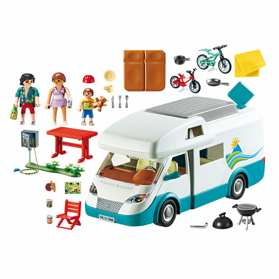 Playmobil Family Fun Camper met Familie - 70088