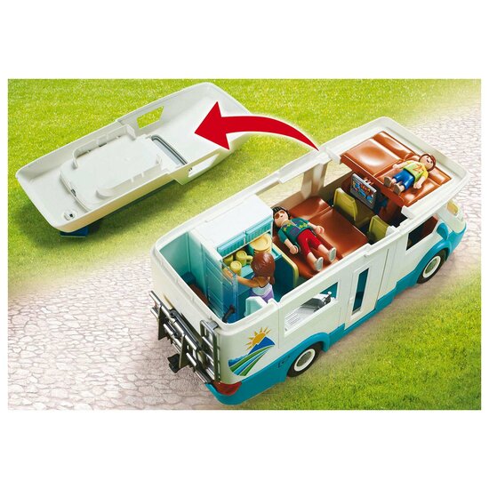 Playmobil Family Fun Camper met Familie - 70088