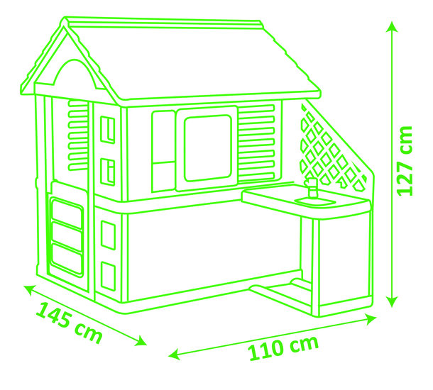 Smoby Nature Speelhuis + zomerkeuken