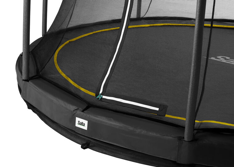 Trampoline Salta Comfort Edition Ground - 366cm - Rond Zwart