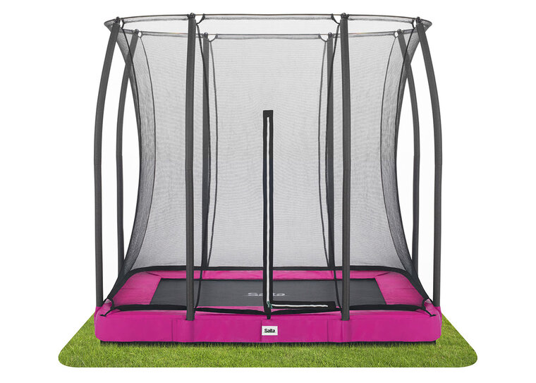 Trampoline Salta Comfort Edition Ground - 214x153cm - Rechthoekig Roze