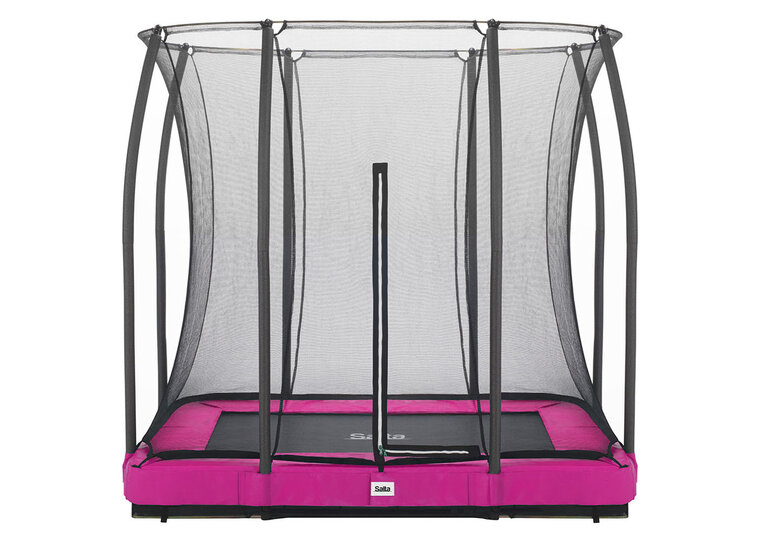 Trampoline Salta Comfort Edition Ground - 214x153cm - Rechthoekig Roze