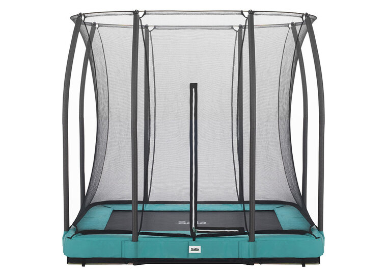 Trampoline Salta Comfort Edition Ground - 214x153cm - Rechthoekig Groen