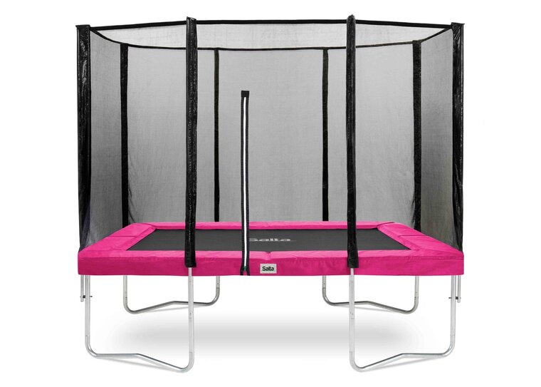 Trampoline Salta Combo - 305x214cm - Rechthoekig Roze