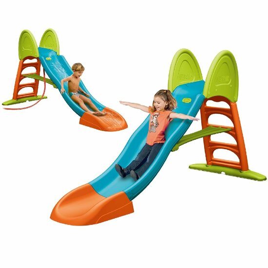 Feber Glijbaan Super Mega Slide Met Wateraansluiting Xxl