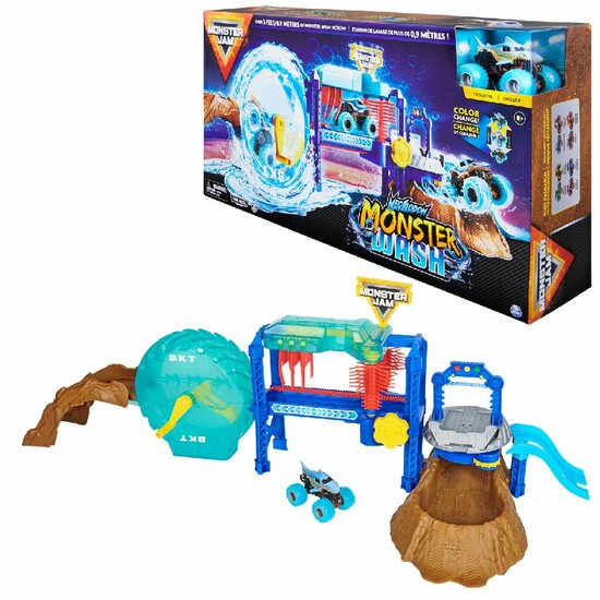 Monster Jam Power Wash Playset