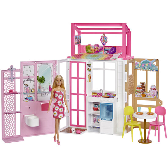 Barbie huis met pop