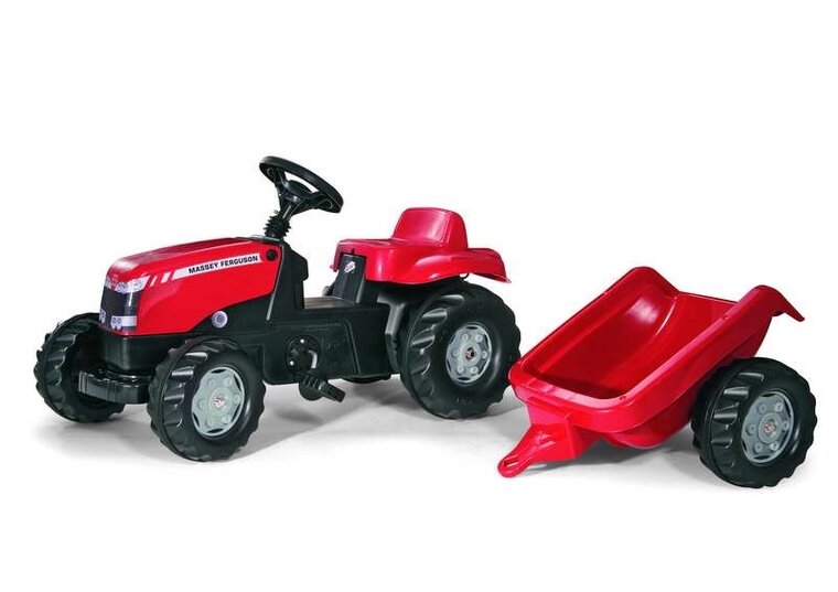 Rolly Toys rolly kid Massey Ferguson Traptrekker Met Aanhanger