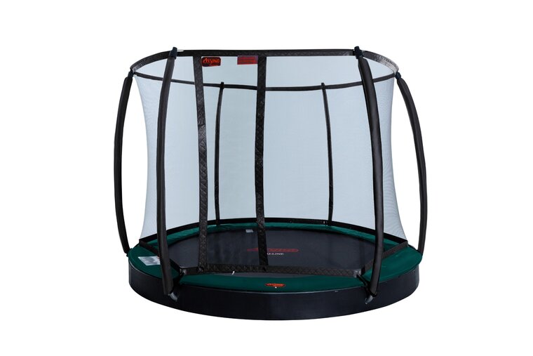 Avyna Trampoline FlatLevel &Oslash;245 met veiligheidsnet | Groen