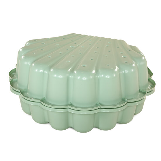 Zand- en Water Schelp Pastel Groen, 2 delig