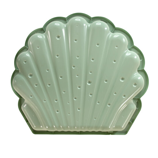 Zand- en Water Schelp Pastel Groen, 2 delig