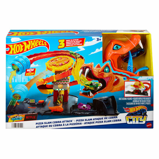 Hot Wheels City Snake &amp; Pizza Shop Speelset