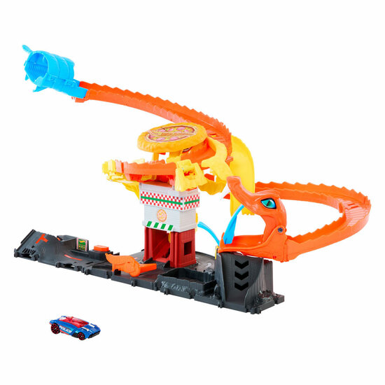 Hot Wheels City Snake &amp; Pizza Shop Speelset