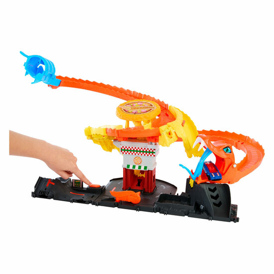 Hot Wheels City Snake &amp; Pizza Shop Speelset