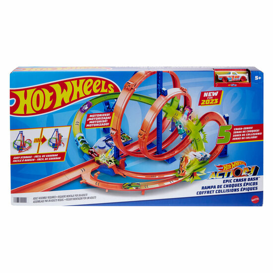 Hot Wheels Action Legendarische Crashen en Knallen Racebaan Speelset